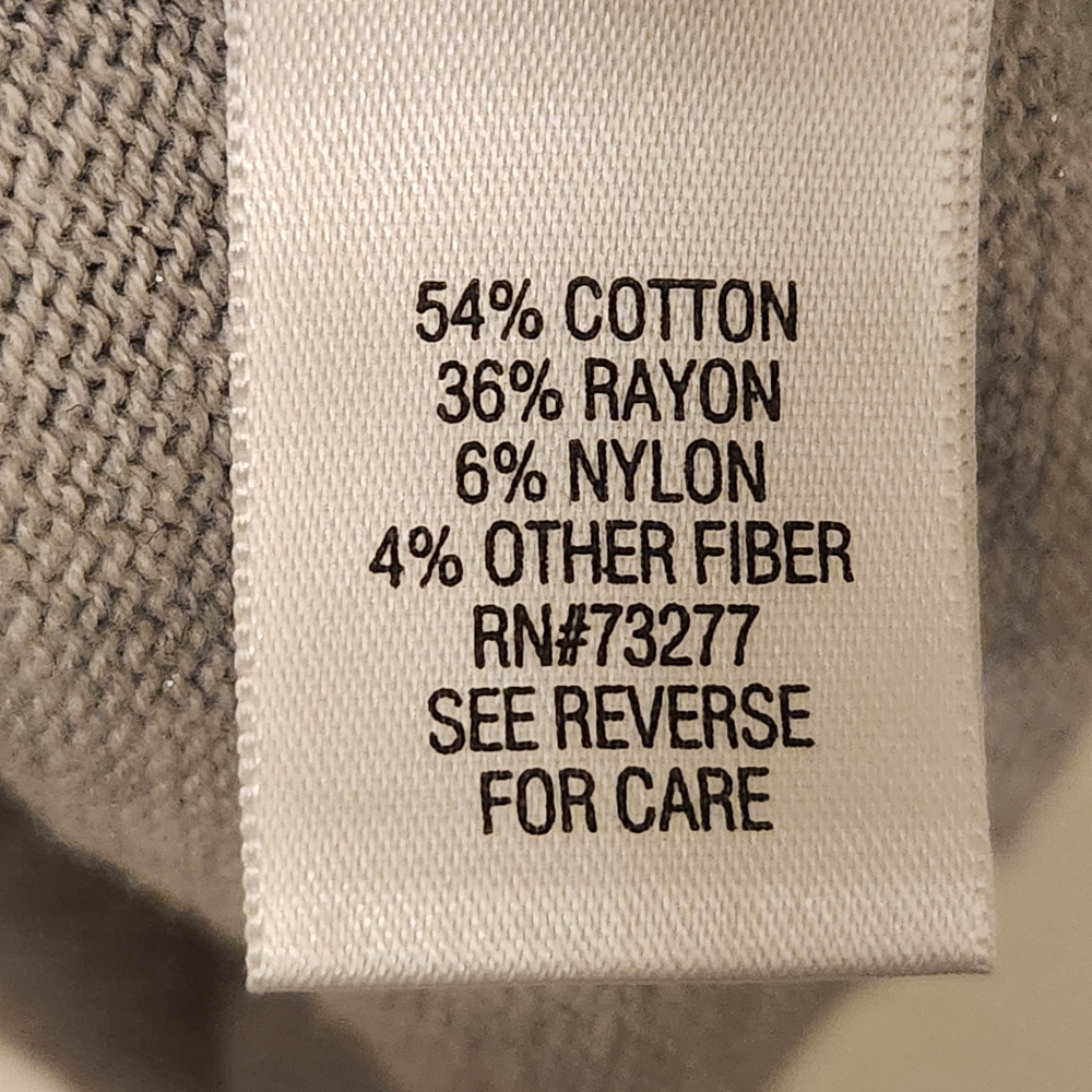 Croft And Barrow Silver Sparkle Gray Cardigan Sweater Medium - Picture 8 of 9